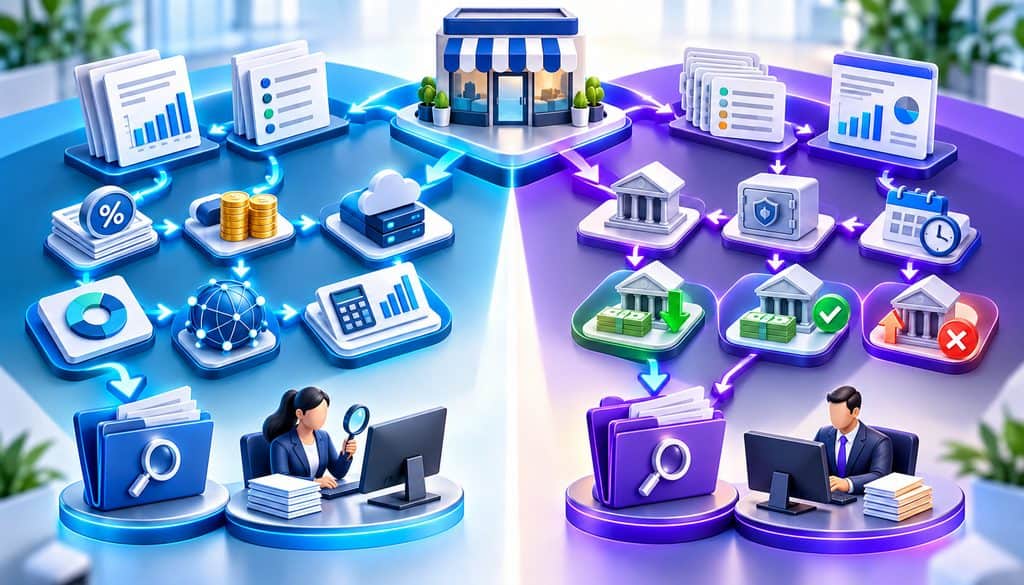 Separate escalation paths for processing fees and delayed merchant deposits